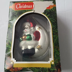 Christmas collection glass ornament